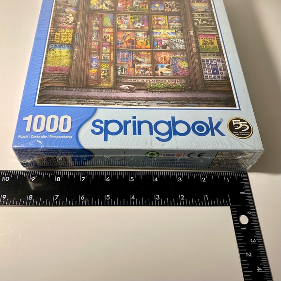 Springbok Groovy Records 1000 Pc Puzzle Doors, Pink Floyd, Hendrix, Led Zeppelin - Picture 6 of 6